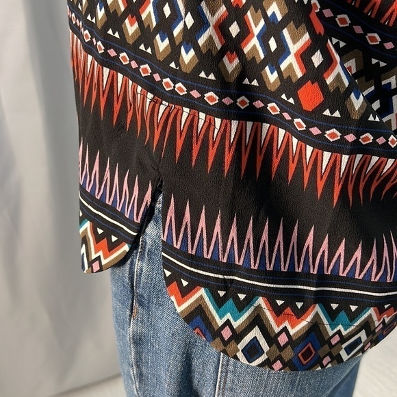 19 Cooper Aztec 3/4 sleeve blouse size xl - Picture 7 of 10